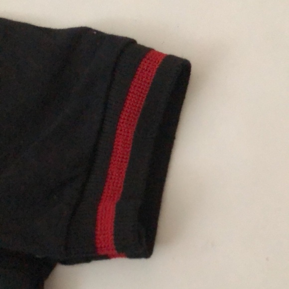 Cervelo S/P Polo Black White w Red Detail short sleeve Logo Front Back Excellent - Picture 7 of 13